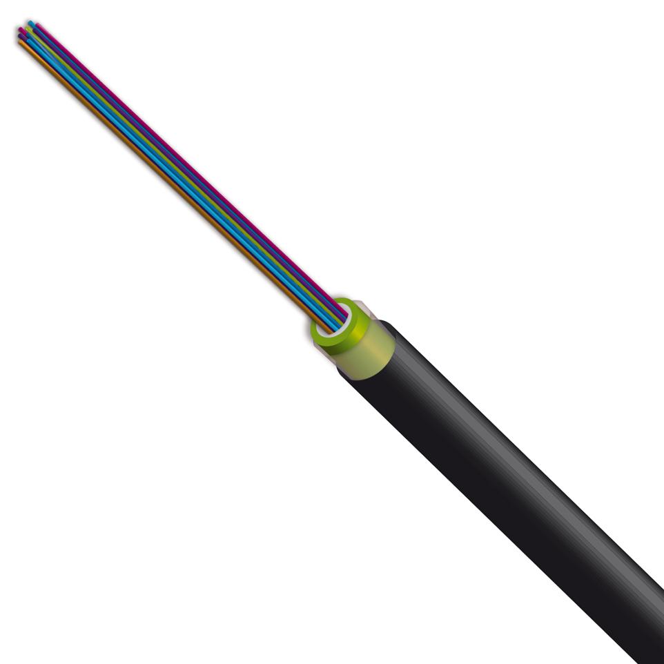 Cable de fibra óptica con fibras sueltas en tubos rellenos de gel cable de fibra optica con fibras sueltas